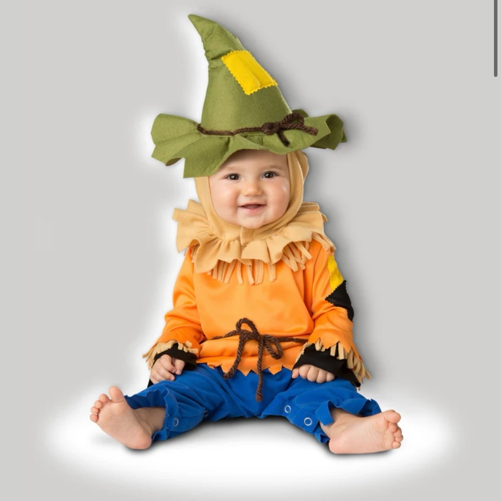 Adorable Scarecrow Halloween Costume Infant / Baby 6-12 months NEW!